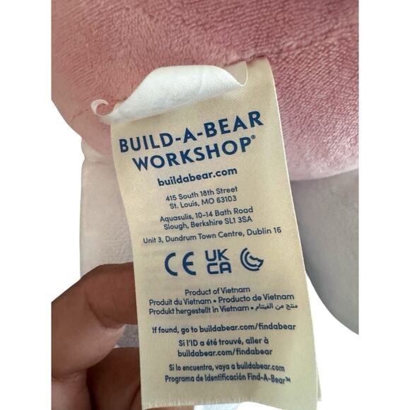 Hello Kitty Sanrio Build a Bear Workshop White 15” Large Plush Toy with Pink Bow - Picture 8 of 11